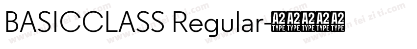 BASICCLASS Regular字体转换